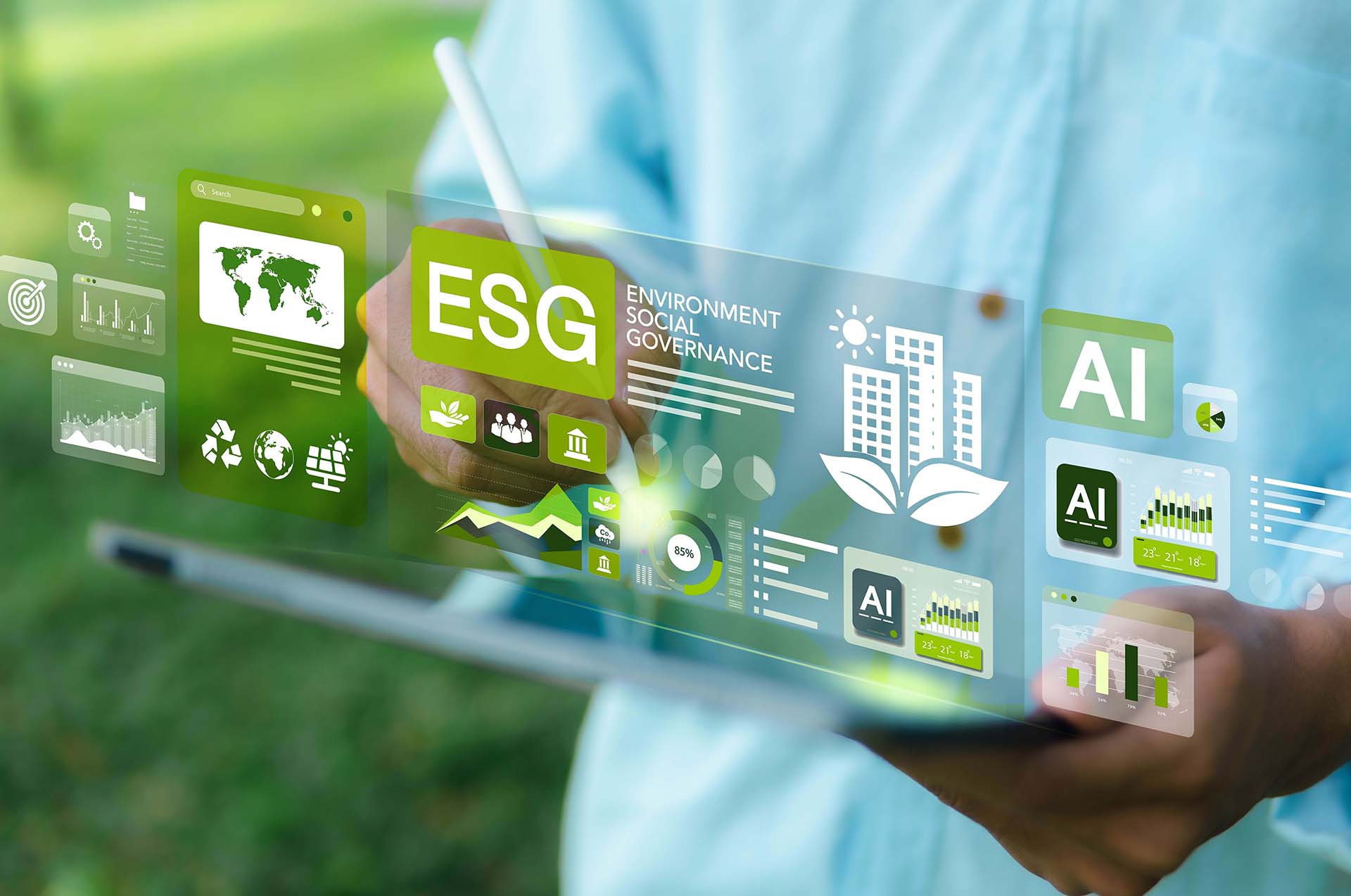 AI-ESG 數位顧問服務 - 智能永續解決方案與數據分析